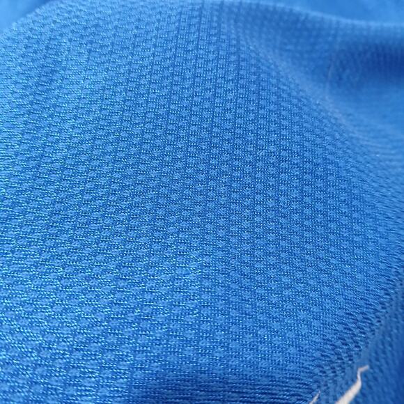 VTG Nike Basketball Shorts Mens Med Blue Shiny Dazzle 9" Pockets Drawstring Y2K - Picture 5 of 13